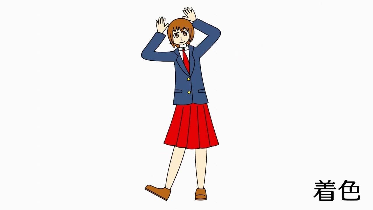 【テスト】Blenderで手描きアニメのサムネイル