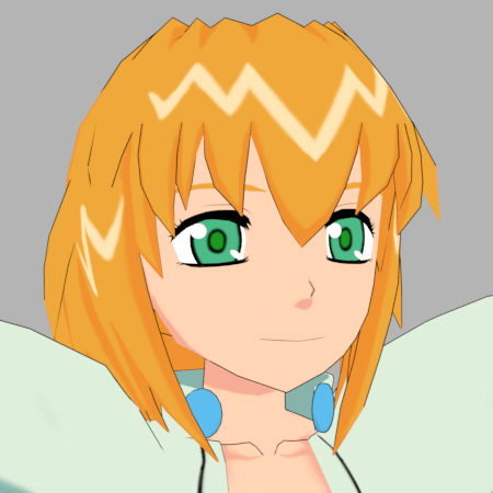 3DCGモデルのエクセルの顔