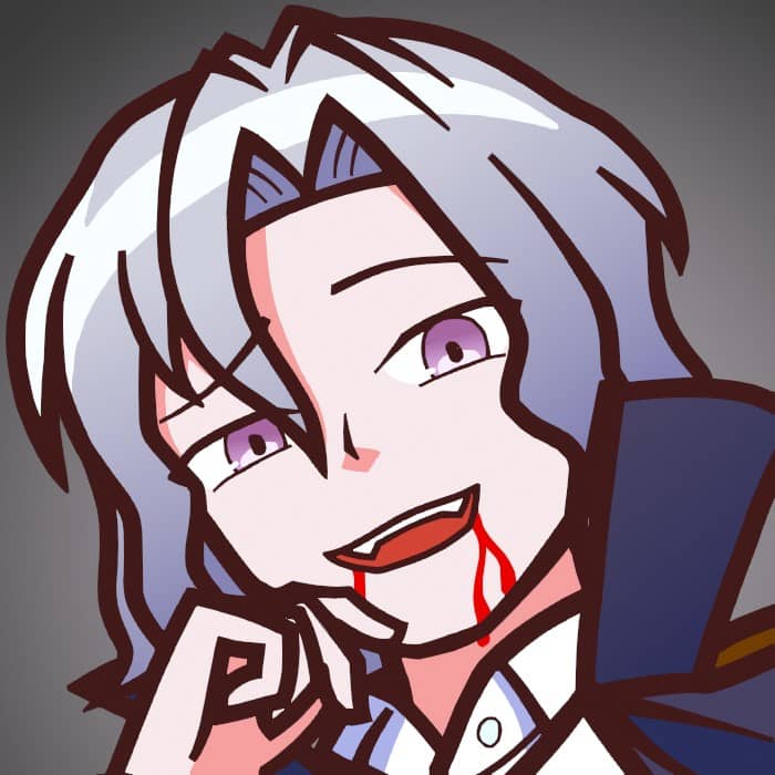 吸血鬼シロウサムネ